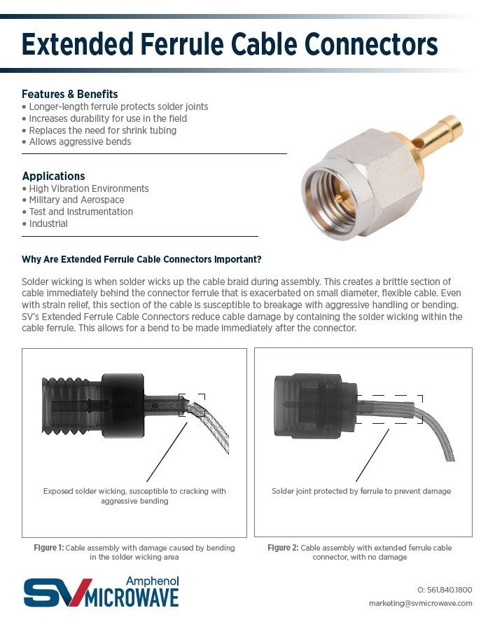 extended ferrule cable connectors application note